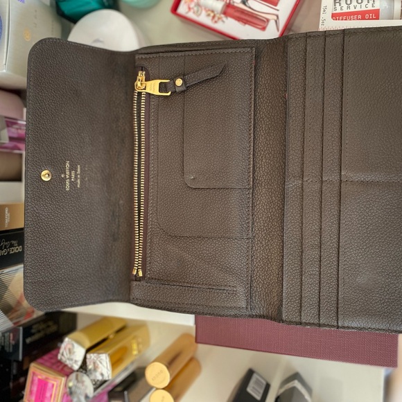 Louis Vuitton Dark Brown Embossed Wallet - Picture 9 of 14